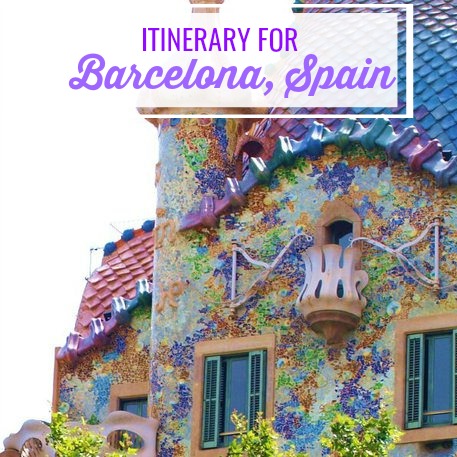 itinerary for Barcelona spain itinerary for Barcelona Spain