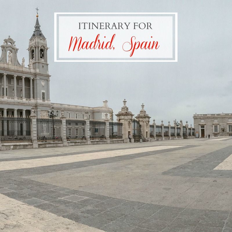 itinerary Madrid spain